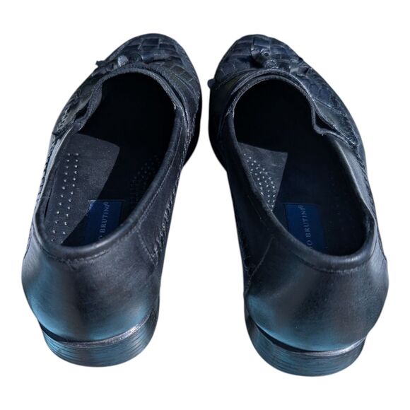 Giorgio Brutini Loafer Mens 9D Bartell Woven Leather Tassel Dress Shoe Casual